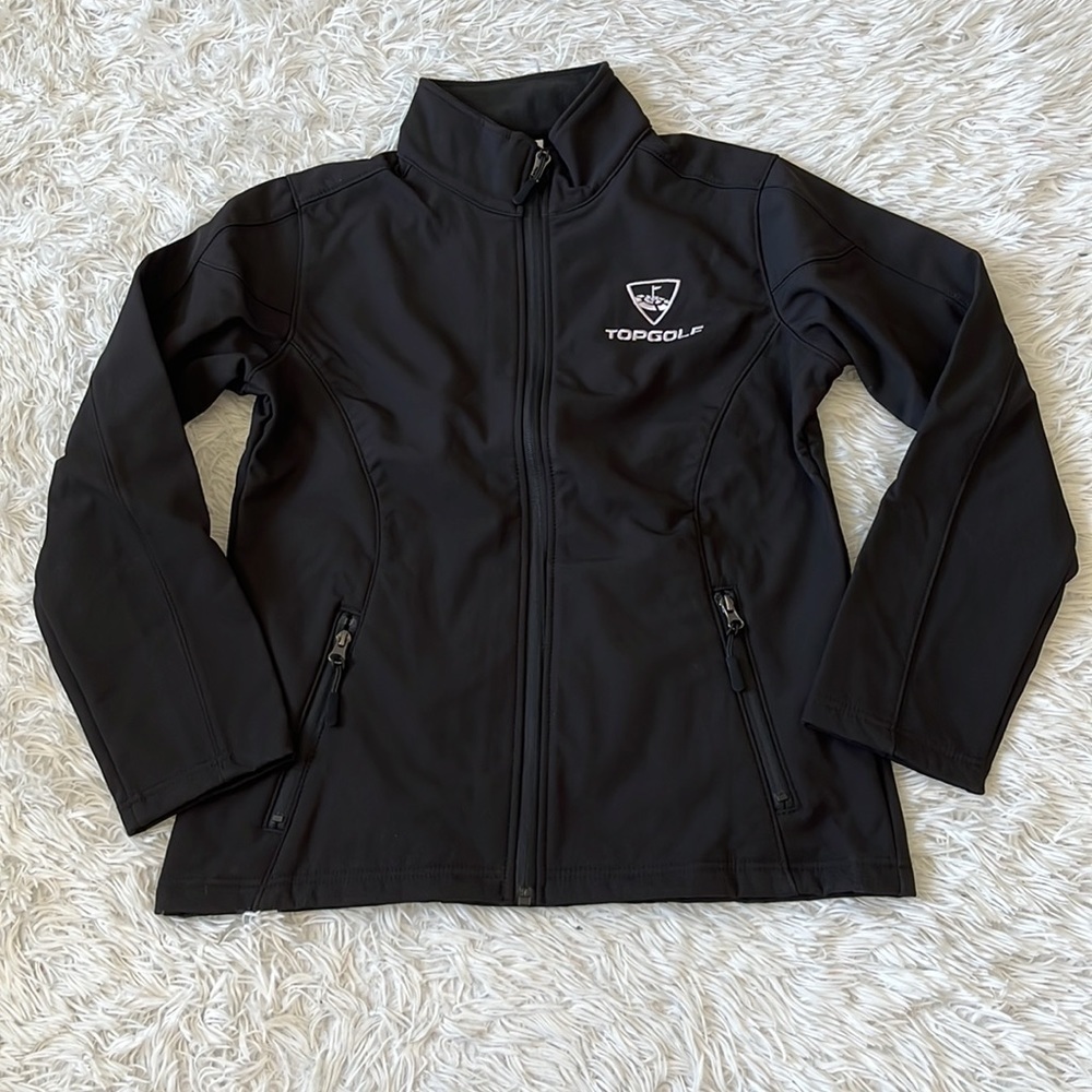 HPI Top golf Women’s full zip jacket in blacks size Medium